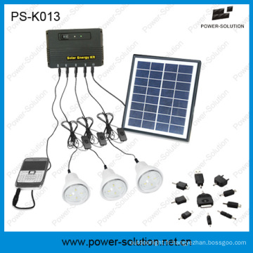 Kit solaire qualifié d&#39;ampoules du panneau solaire 3PCS LED de 4W pour la famille (PS-K013)